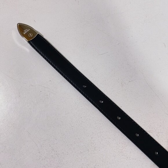 SMALL WESTERN BELT IN SMOOTH CALFSKIN BLACK - Picture 5 of 5